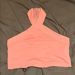 Orange crop top